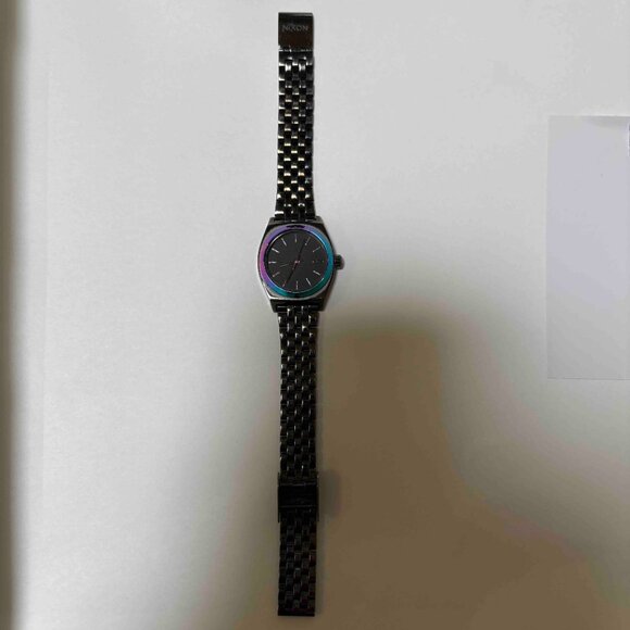 Nixon Small Time Teller Watch - Stainless Steel - Gunmetal/Multi - A399 1698-00 - Picture 6 of 16